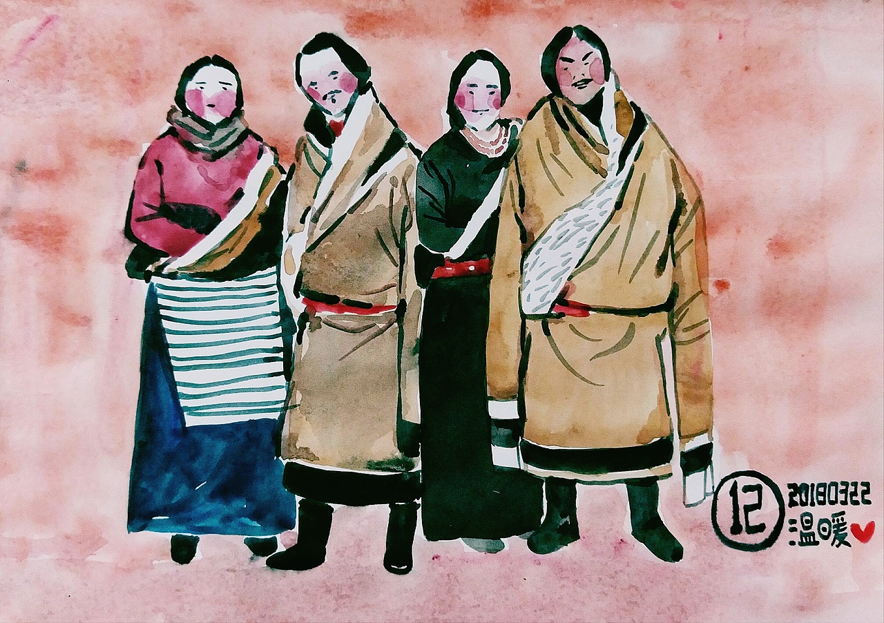 人物系列（图ZMTEzOTgwNjQ0） - 新锐潮流插画 - 站酷设计师温暖無画说原创素材 - 站酷ZCOOL