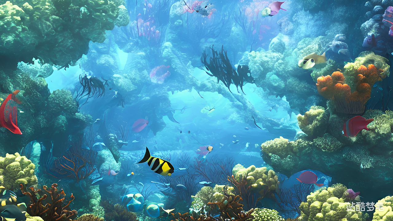 #站酷梦笔#海底世界（图ZMzM1ODU0MDMy） - AI作品 - 站酷设计师秘密009原创素材 - 站酷ZCOOL