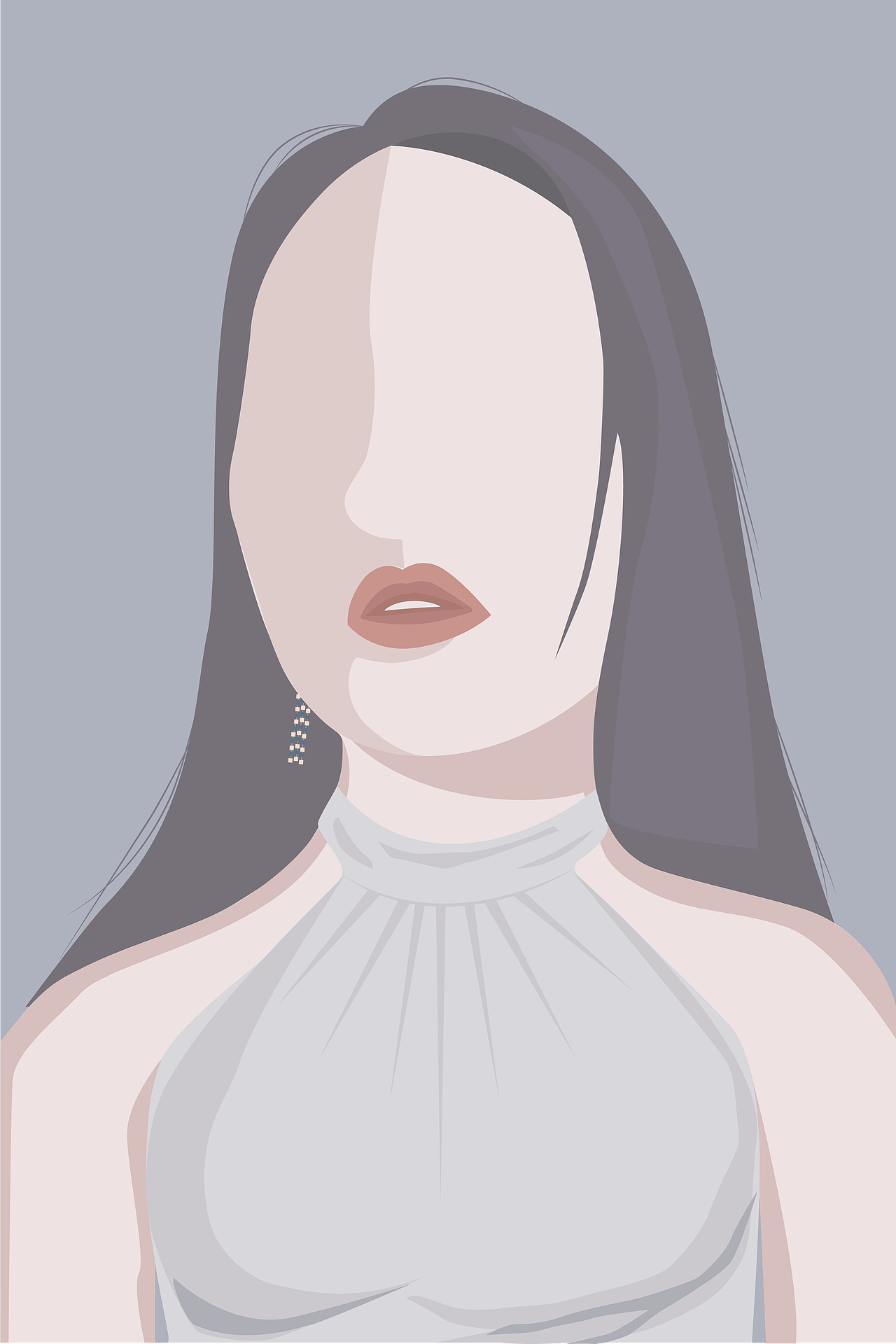 插画-自画像(ai)