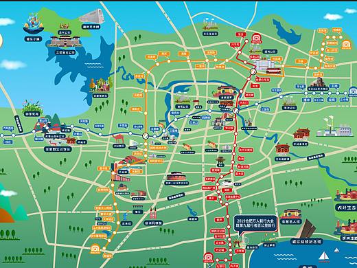 合肥鼠绘地图（旅游行业折页）