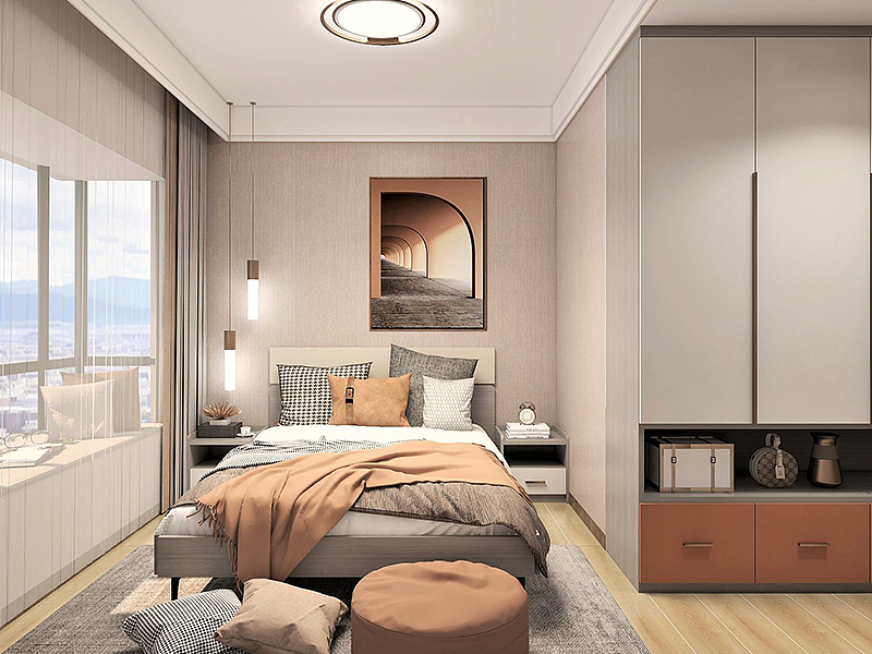 昆明装修公司木菲美家:复地云极4室2厅轻奢风格