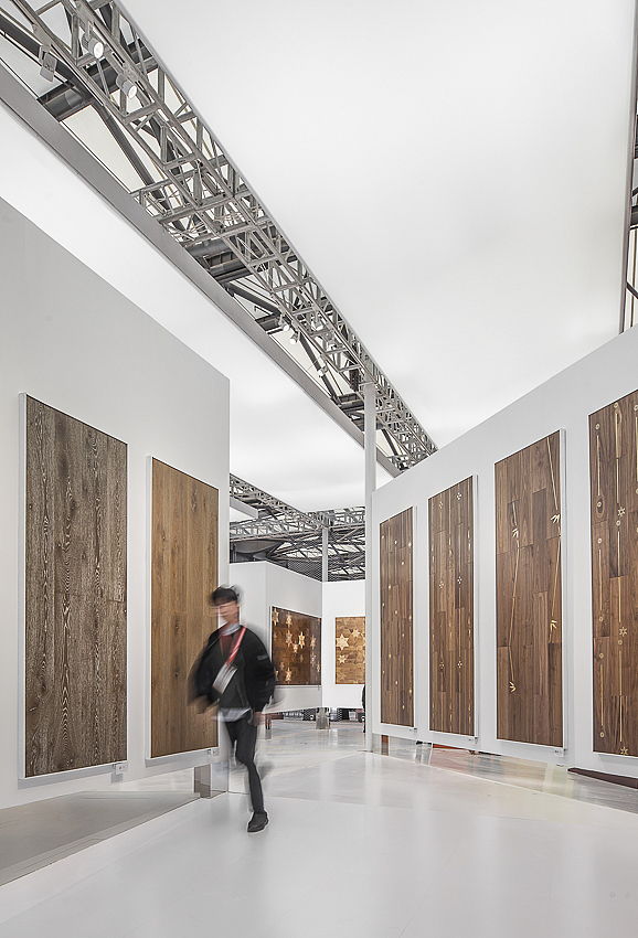 森林之星地板展厅设计国际地面铺装展会