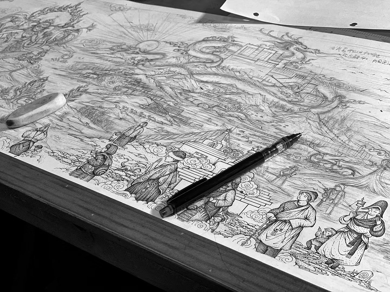 布达拉宫金顶创作（图ZMjU4Nzc0ODI0） - 创作习作 - 站酷设计师张贇ILLUSTRATION原创素材 - 站酷ZCOOL