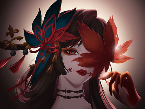 【手绘练习】临摹红叶