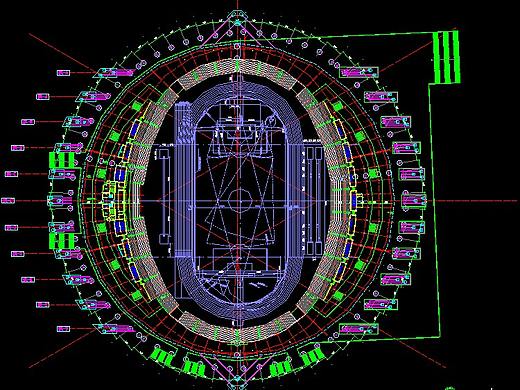 体育会展中心装饰CAD施工图