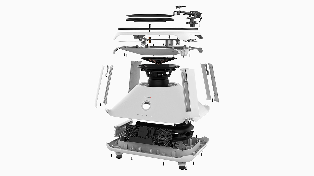 黑膠智能一體播放機(jī)設(shè)計(jì)（圖ZMjUyMjE3NTY4） - 電子產(chǎn)品 - 站酷設(shè)計(jì)師心品工業(yè)設(shè)計(jì)原創(chuàng)素材 - 站酷ZCOOL
