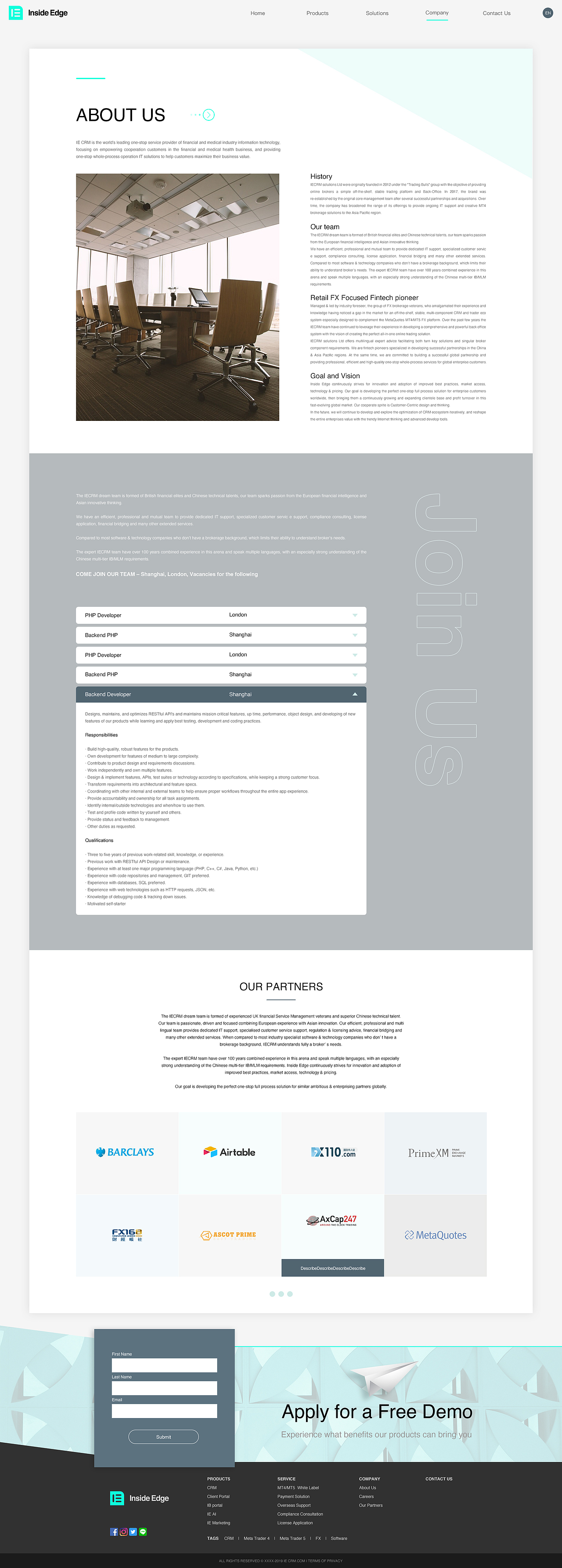 IECRM官网设计（图ZMjAwODU0NDY4） - 企业官网 - 站酷设计师夏雨早知道原创素材 - 站酷ZCOOL