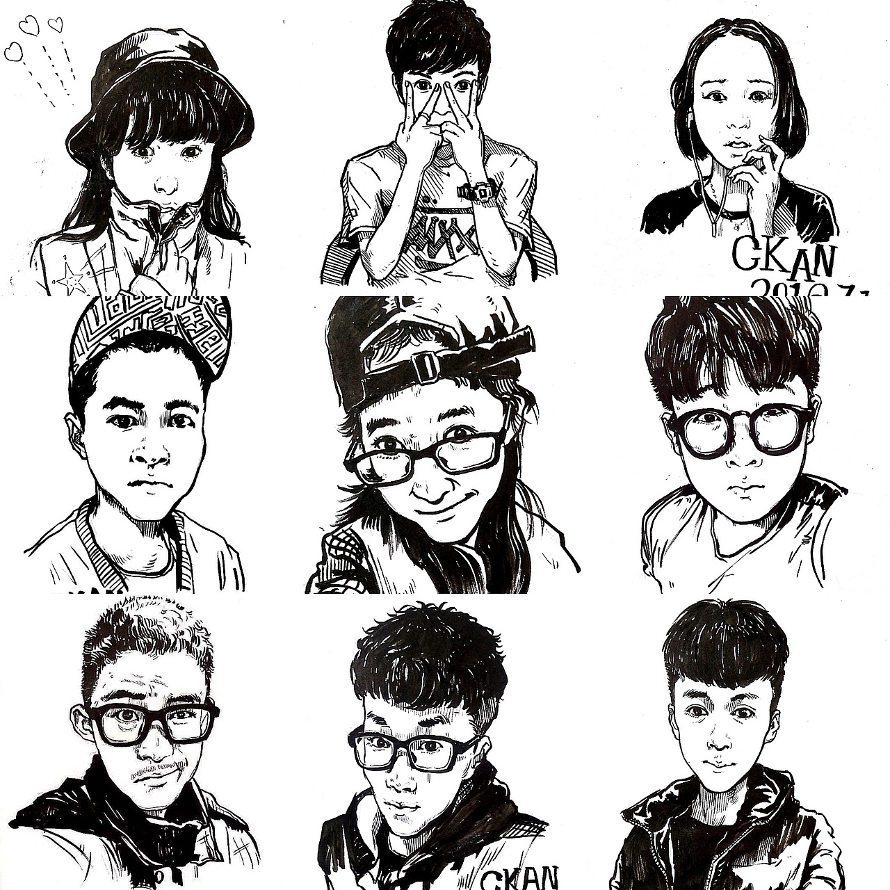 程砍2015-2019人物合集（图ZMTQ4Njc2NjIw） - 新锐潮流插画 - 站酷设计师CKAN程阿砍原创素材 - 站酷ZCOOL