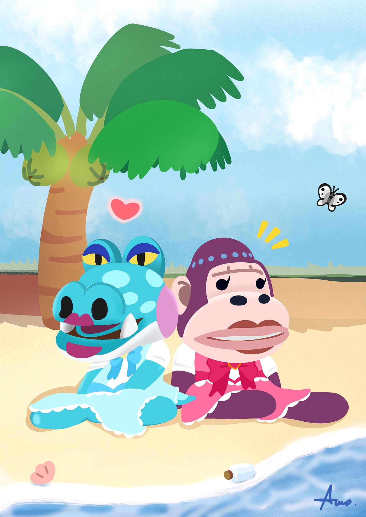 动物森友会-岛民小涂鸦|插画|创作习作|amomeow - 原创作品 - 站酷