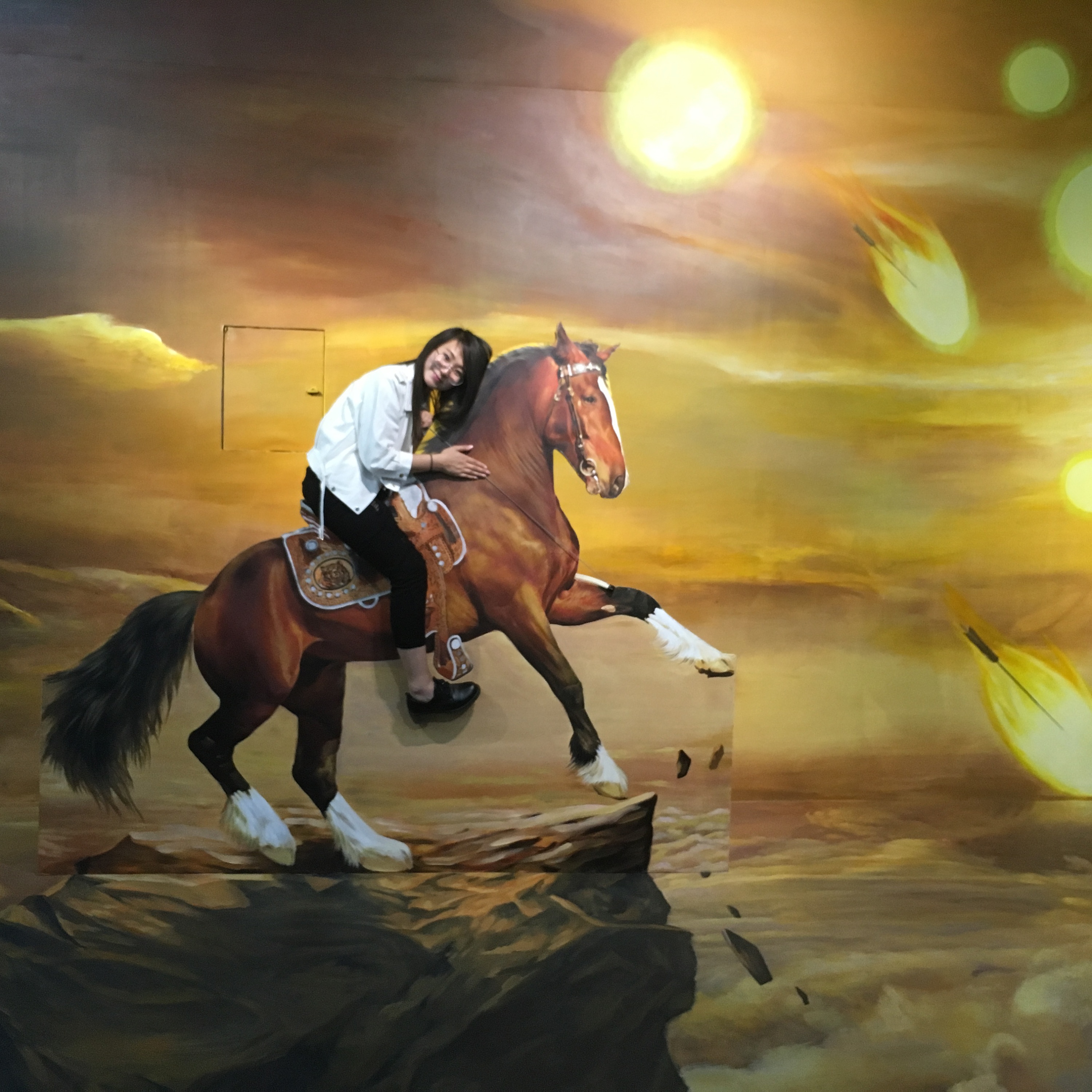 后裔射日3d立体画展3d画3d地贴