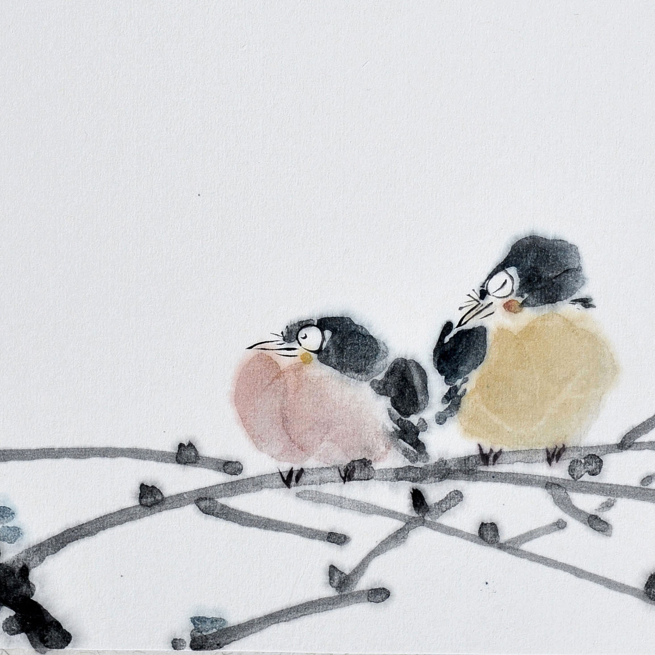 纸本水墨－花鸟作品（图ZMTQ5Njg4NDA4） - 绘画 - 站酷设计师茶舍原创素材 - 站酷ZCOOL