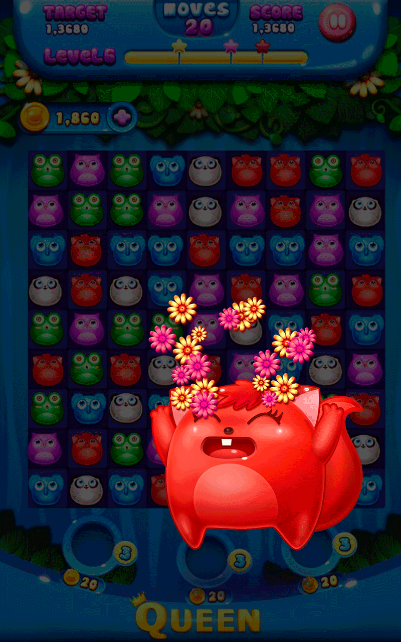 pet crush（图ZNDQ3MzE0Mjg=） - 游戏UI - 站酷设计师Doreenlin3原创素材 - 站酷ZCOOL