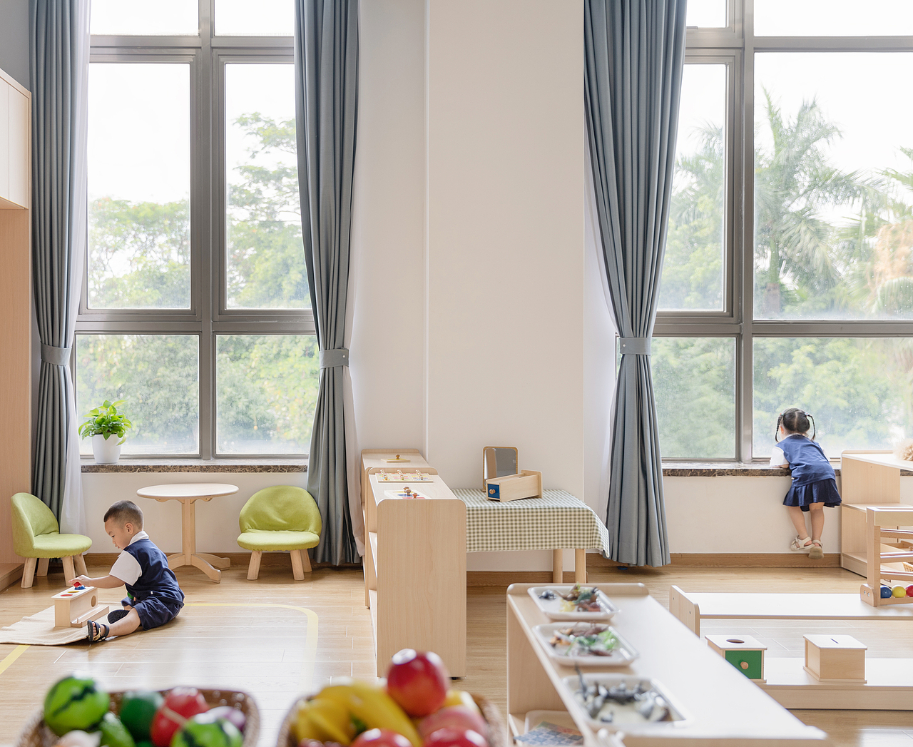 GaceDesign丨蒙台梭利儿童之家丨哈顿国际幼儿公学（图ZMjY2MDA3NDU2） - 其他空间 - 站酷设计师GaceDesign原创素材 - 站酷ZCOOL