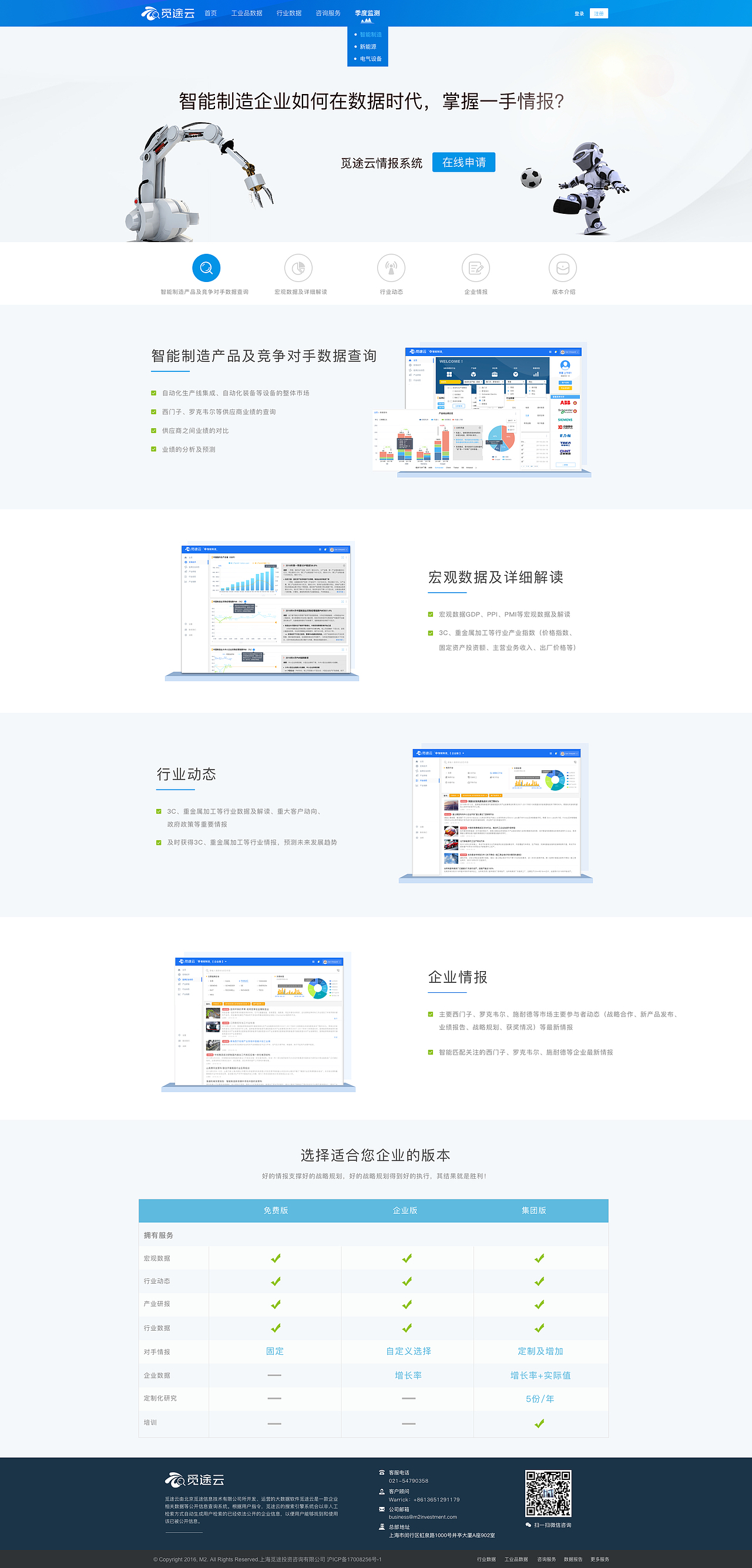 工业品数据网页设计