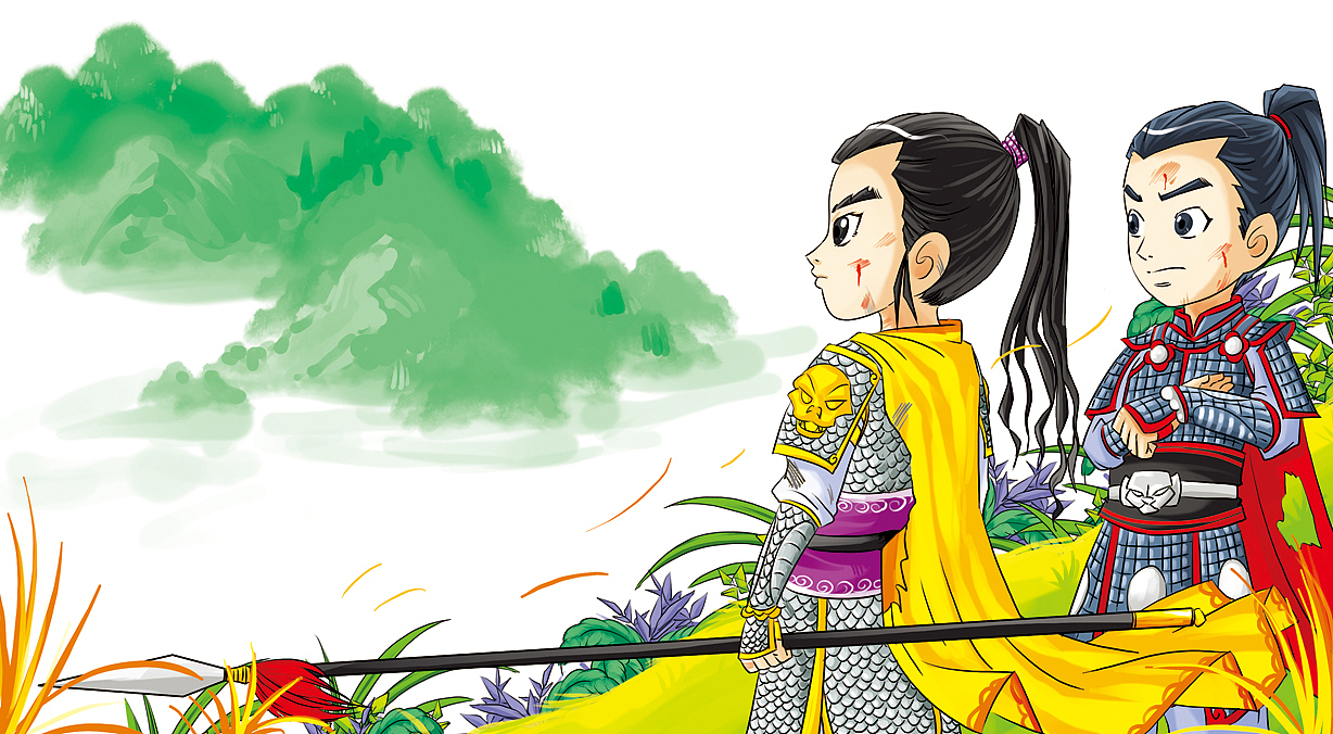 中国古诗文彩色插图（图ZNjY2NTA1Ng==） - 商业插画 - 站酷设计师漫匪原创素材 - 站酷ZCOOL