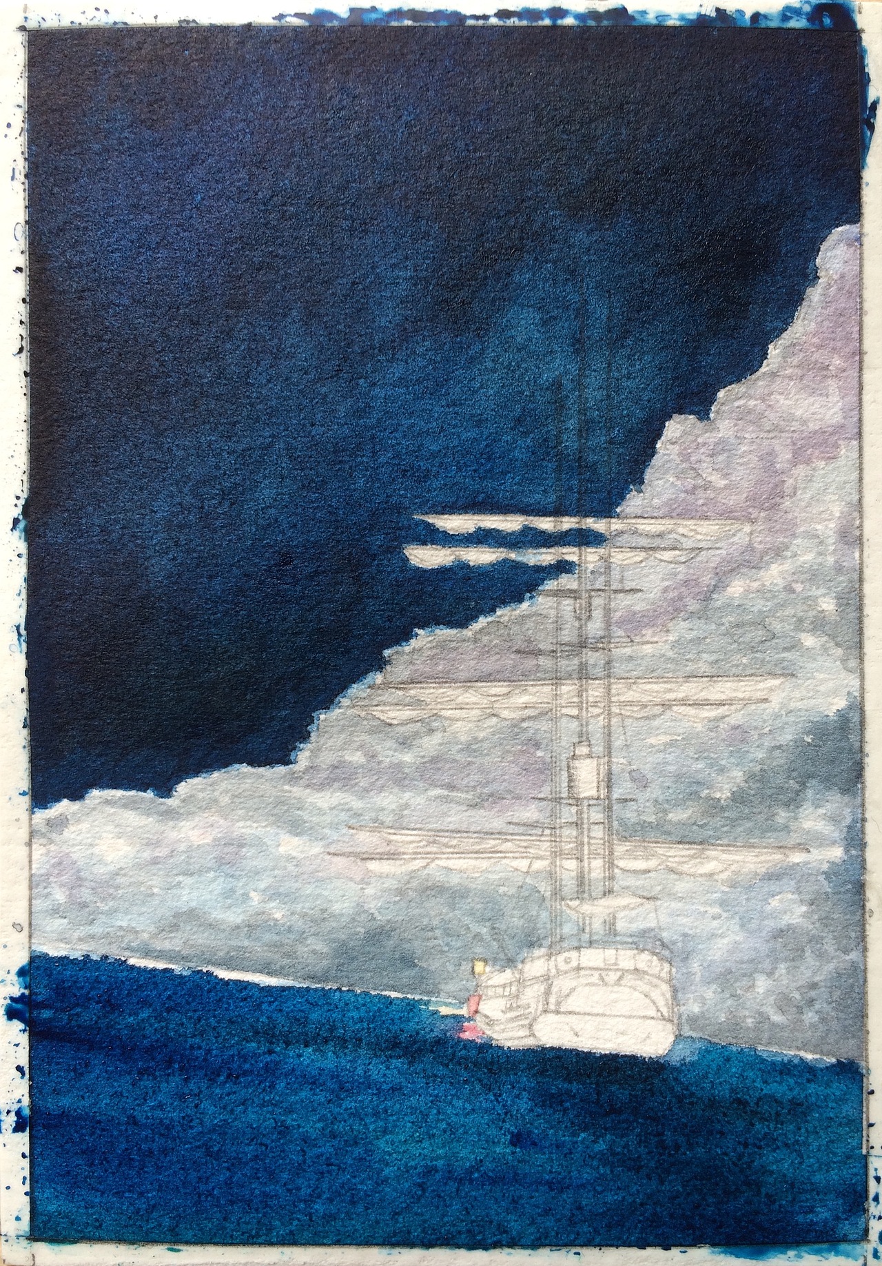 每夜星辰 150 帆船（图ZOTEyMTEyNTY=） - 绘画 - 站酷设计师八艘飞原创素材 - 站酷ZCOOL