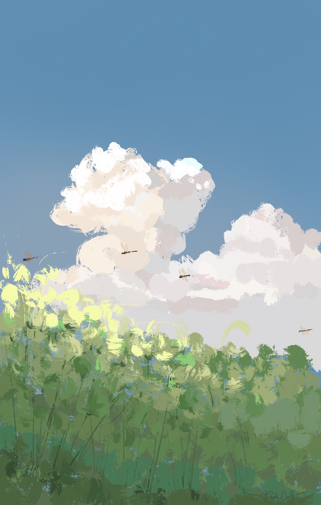 云朵插图|插画|创作习作|圈圈想转圈圈 - 原创作品 - 站酷 (zcool)