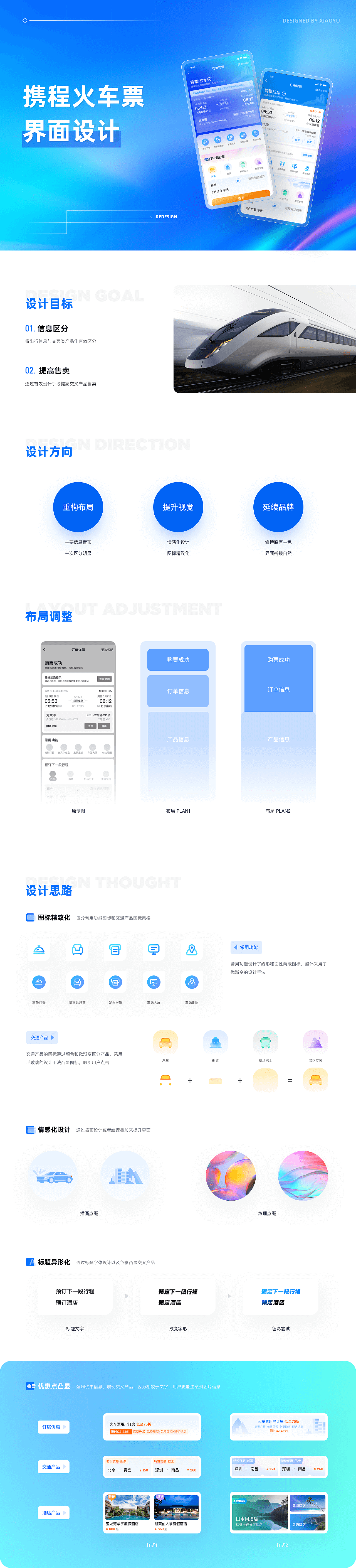 携程火车票订单页重设计