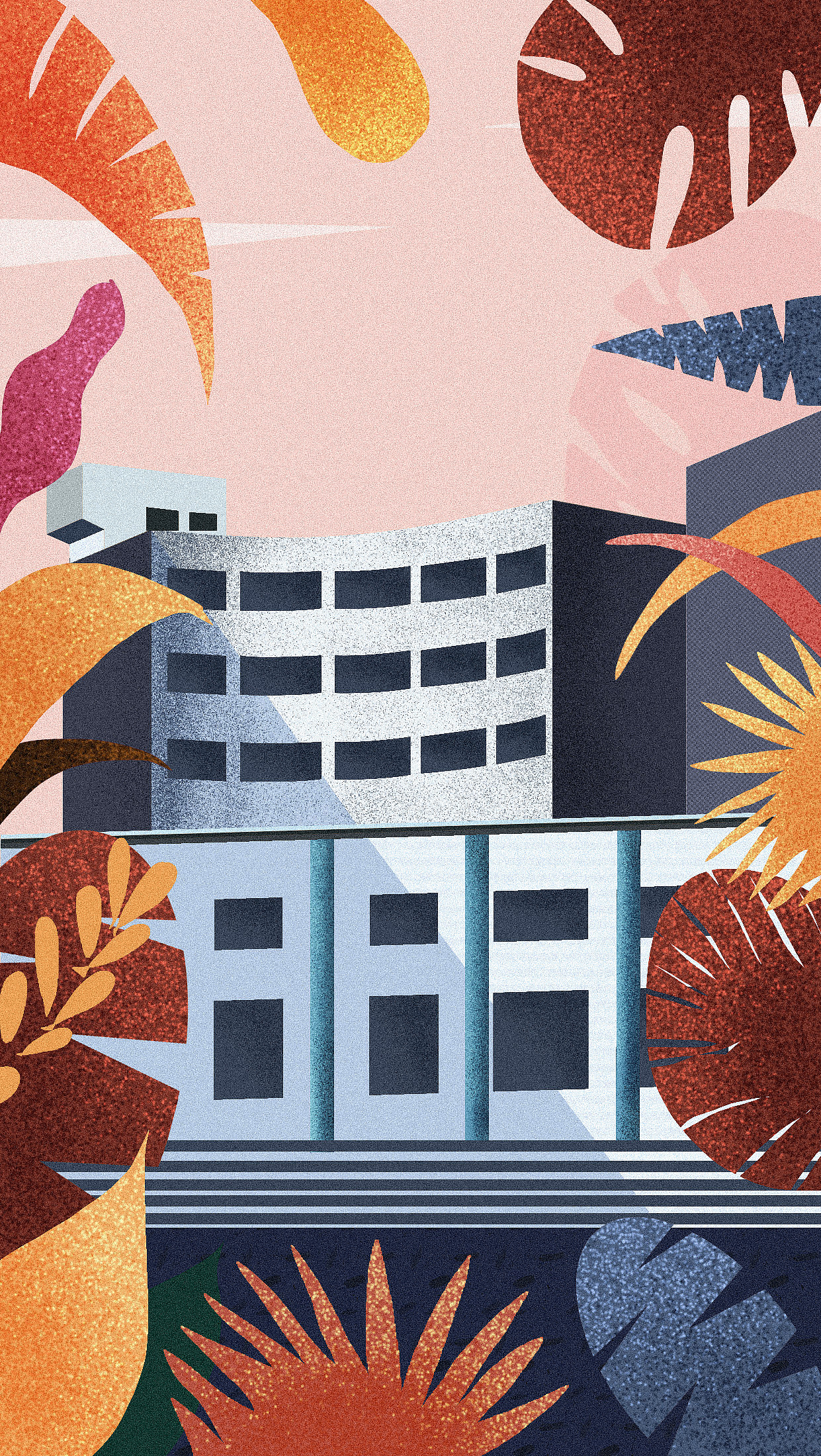 建筑插画（图ZMTYwNzI4NzY0） - 创作习作 - 站酷设计师九藏啊原创素材 - 站酷ZCOOL