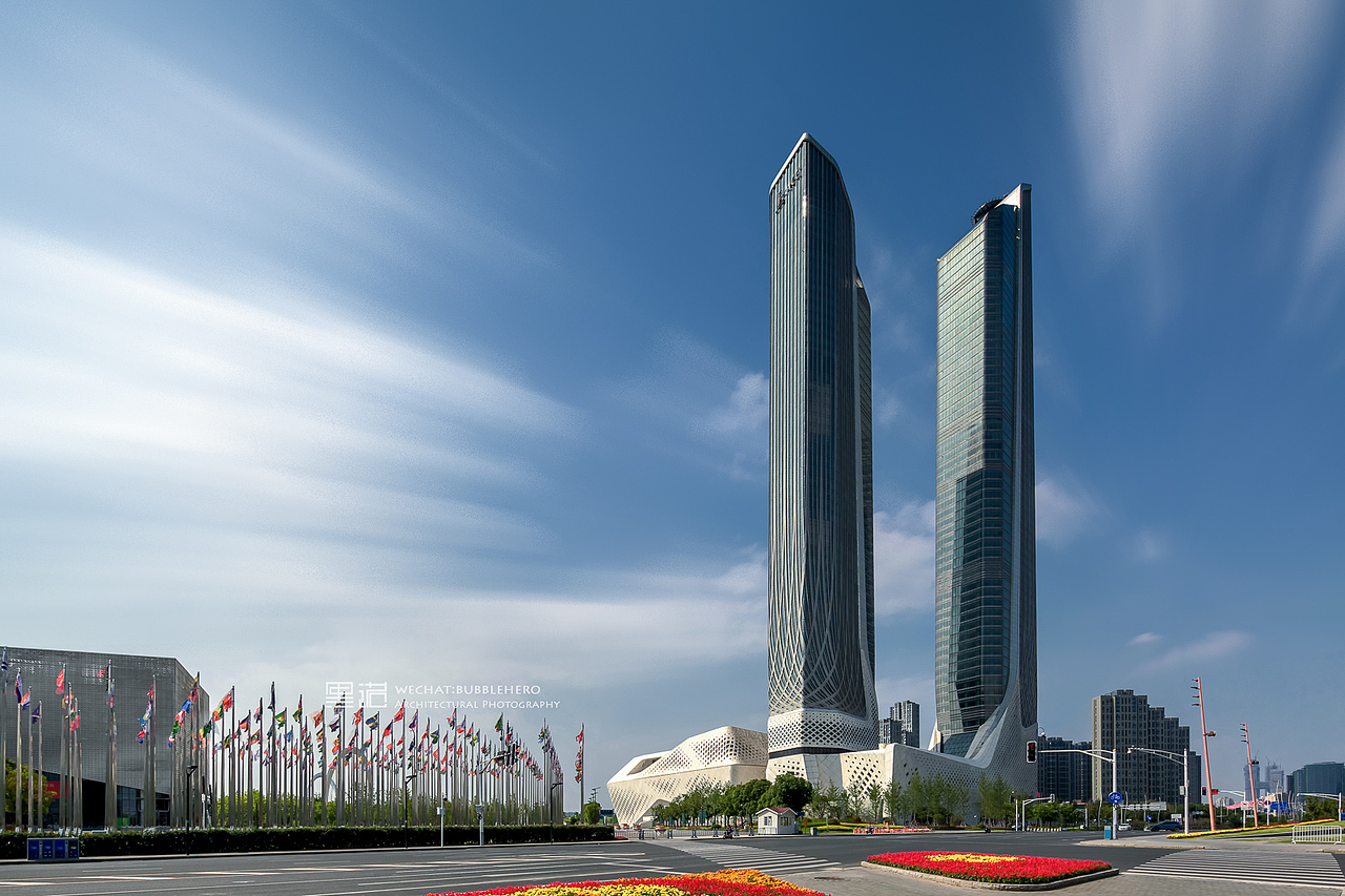 【建筑摄影 城市风光】南京国际青年文化中心  双子塔
