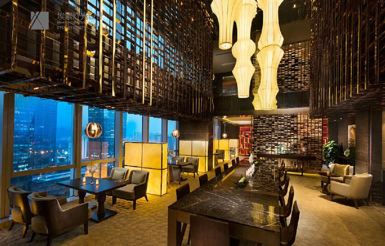 深圳大中华希尔顿酒店灯光设计（图ZMTAyNDIwODky） - 家装设计 - 站酷设计师埃素灯光设计原创素材 - 站酷ZCOOL