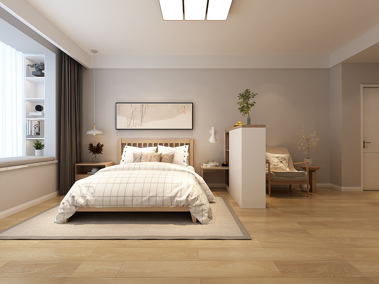 济南市中区公园九里160平原木宜居风格装修案例（图ZMjc1MzI4Mzg0） - 家装设计 - 站酷设计师万泰谢佳乐1997原创素材 - 站酷ZCOOL