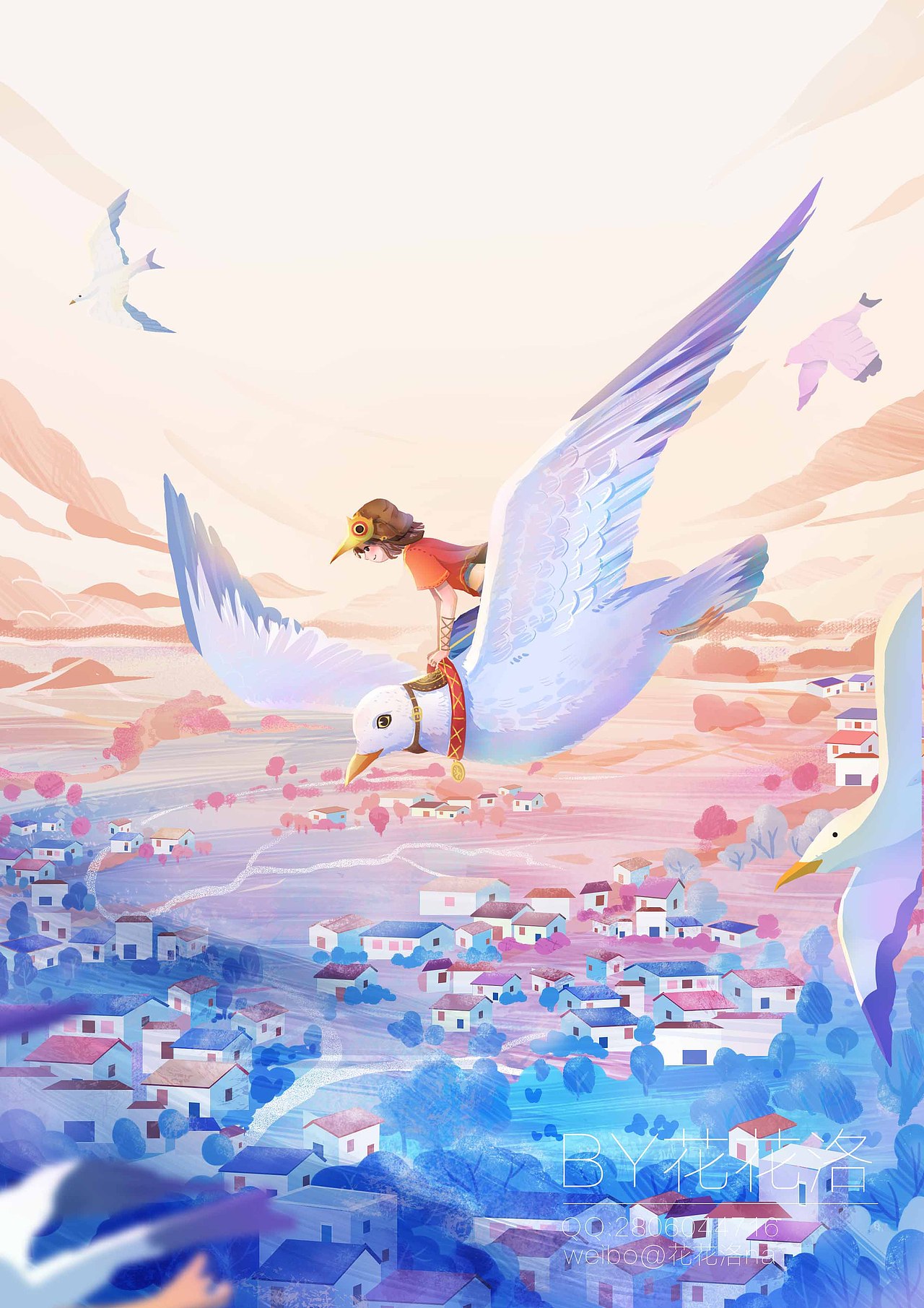 远方（图ZMjEyMTYxNzQ4） - 儿童插画 - 站酷设计师花花洛原创素材 - 站酷ZCOOL
