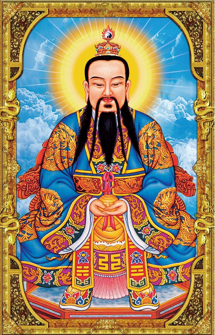 观音菩萨道教神像画家族供奉神像画