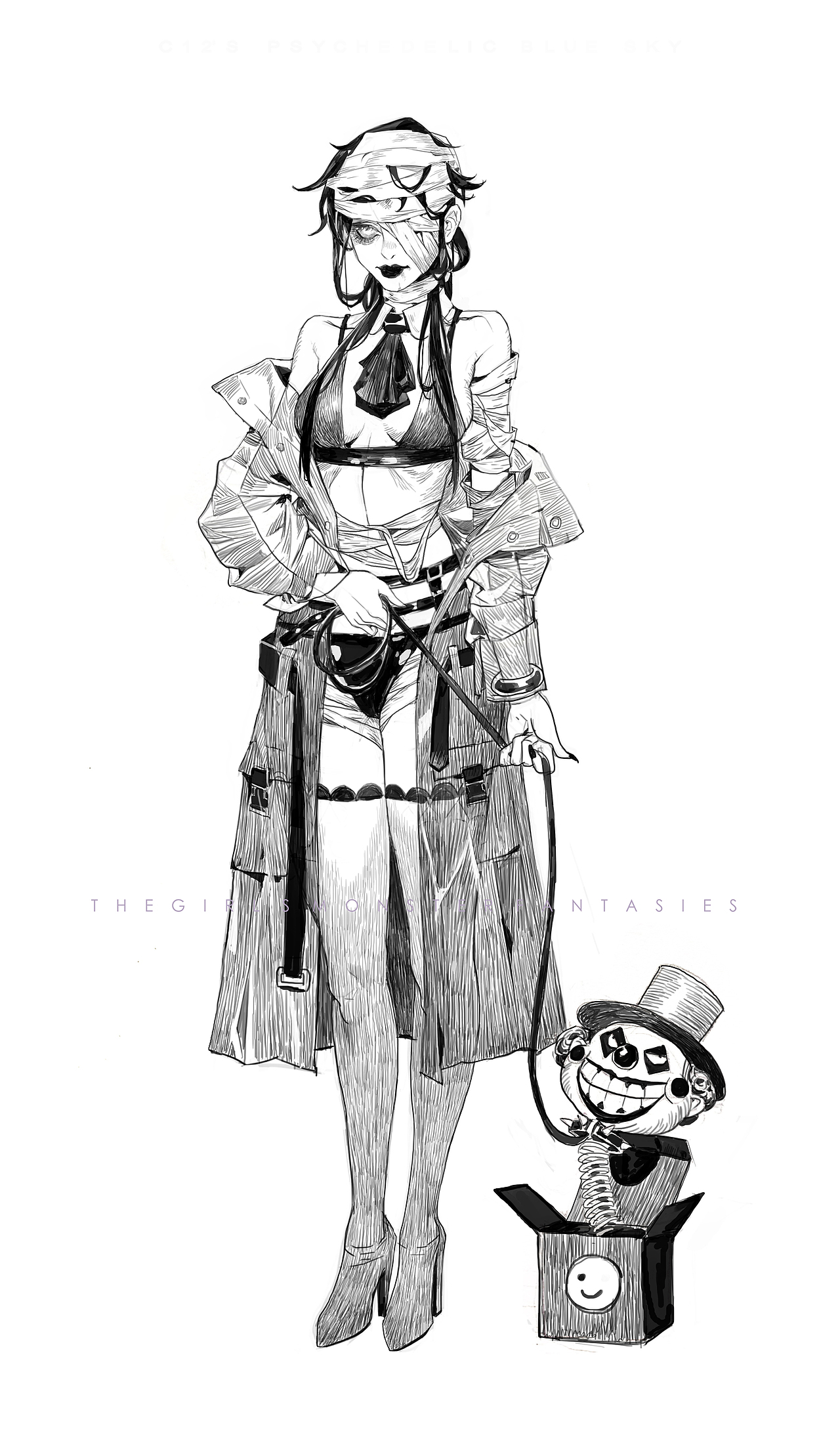 单目失明的少女（图ZMzYxMDAzOTcy） - 艺术插画 - 站酷设计师fengweic12原创素材 - 站酷ZCOOL