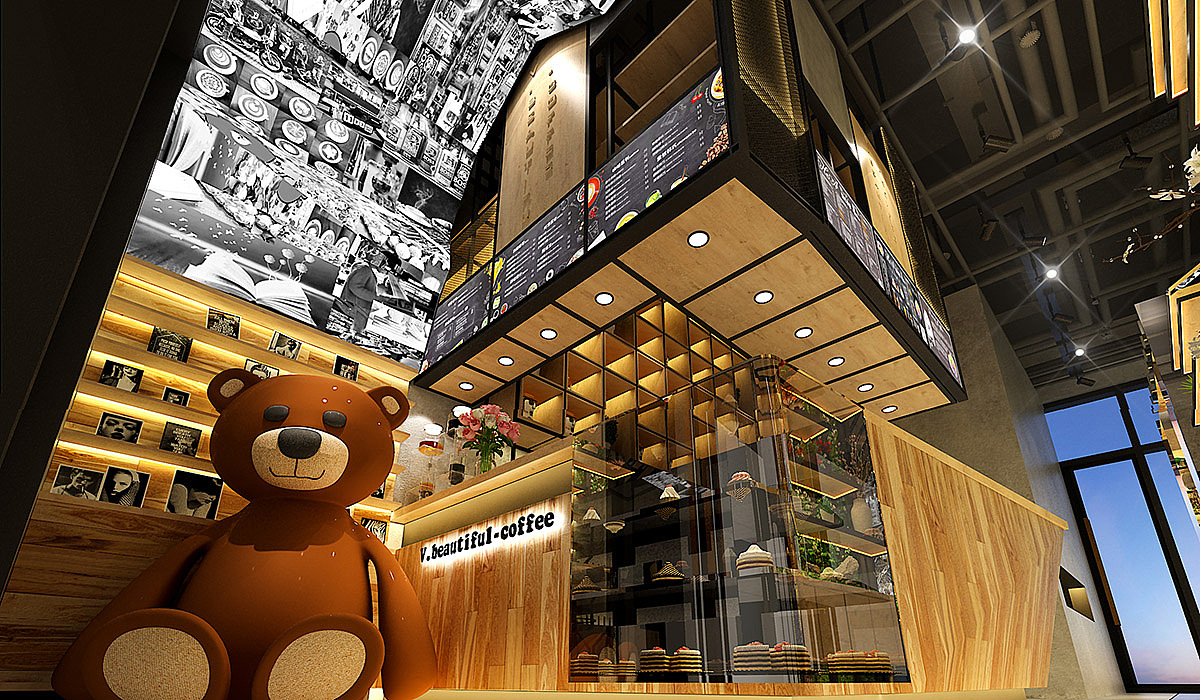 【V+咖啡厅设计】成都咖啡厅奶茶店设计公司