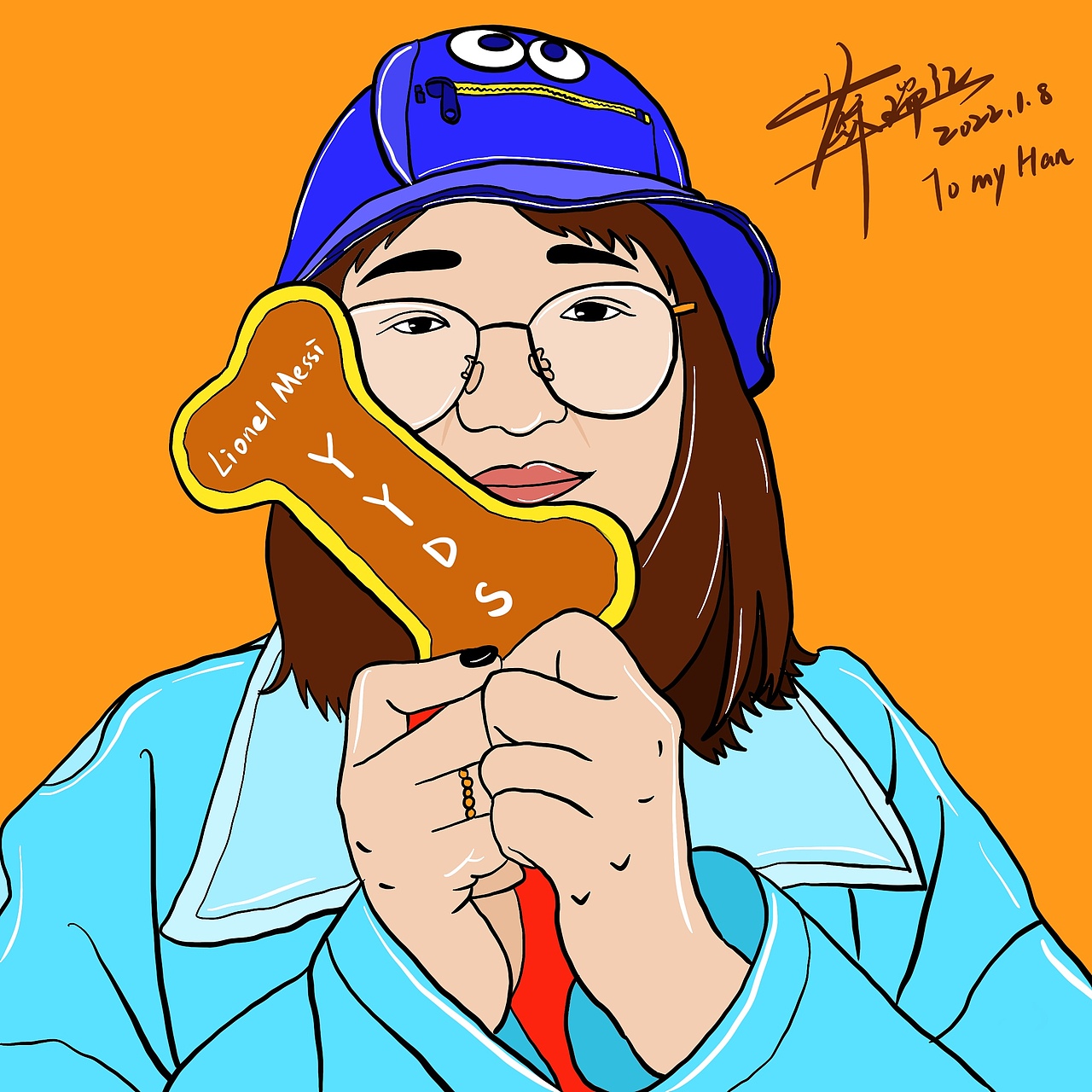 手绘头像/procreate（图ZMjg1NDE0OTQ0） - 艺术插画 - 站酷设计师苏屁猪爷爷一级棒原创素材 - 站酷ZCOOL
