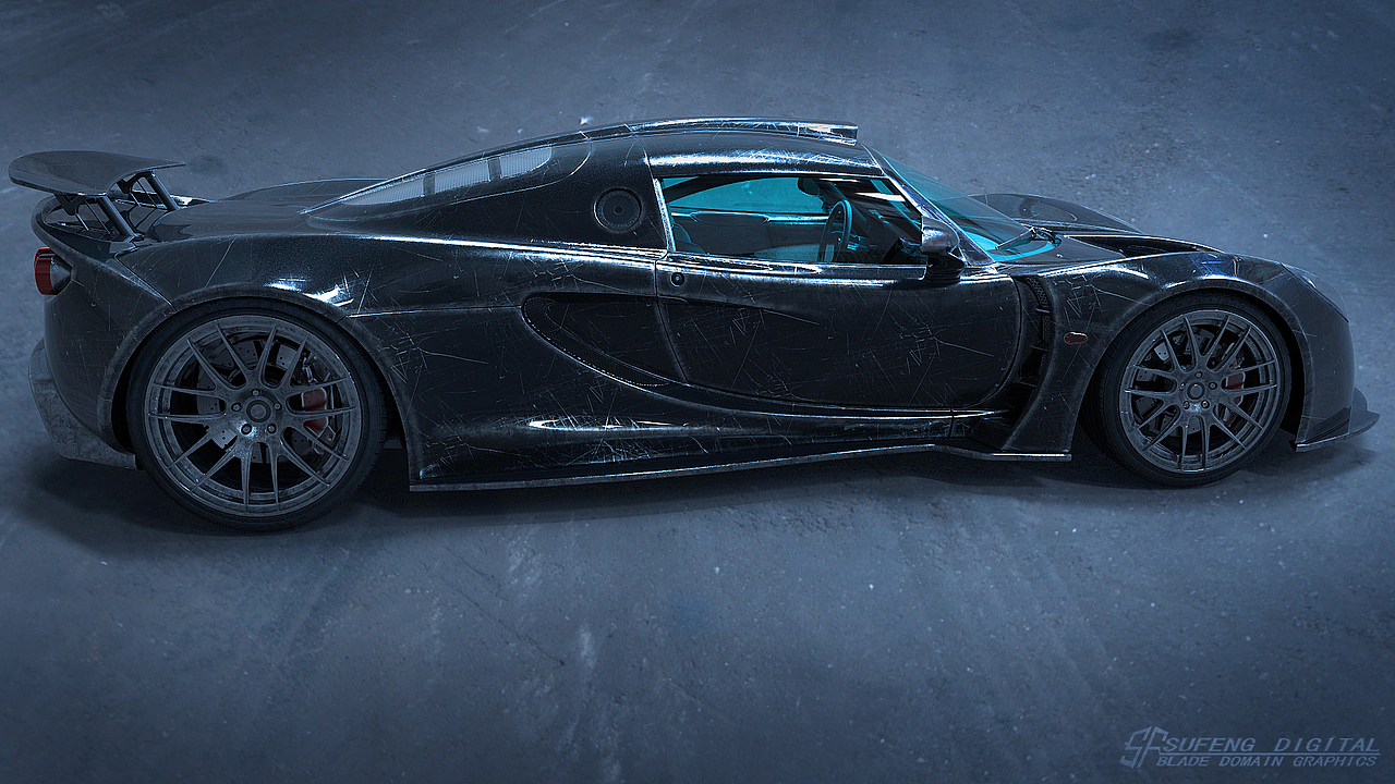 轩尼诗Venom_GT战损版三维概念设计（图ZMjczMjk5NTE2） - 机械/交通 - 站酷设计师sufengphoenix原创素材 - 站酷ZCOOL