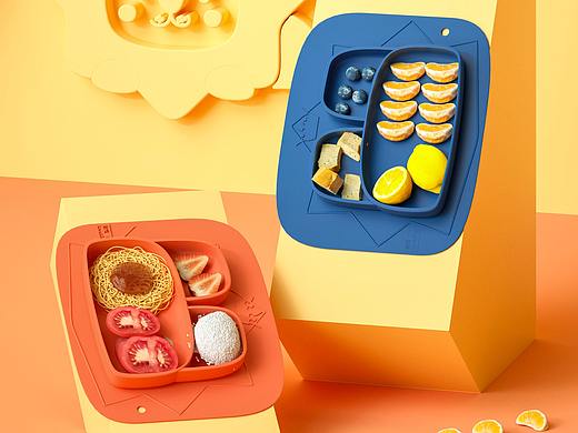 【母婴用品】儿童分格餐盘详情渲染设计