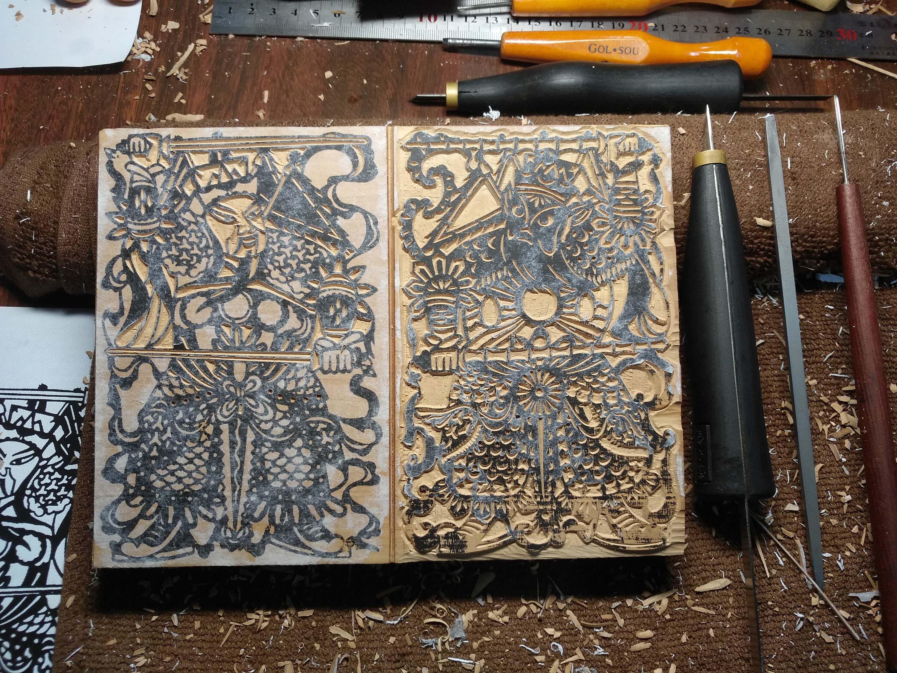 木刻雕版|纯艺术|版画|封系冷头 - 原创作品 - 站酷 (zcool)