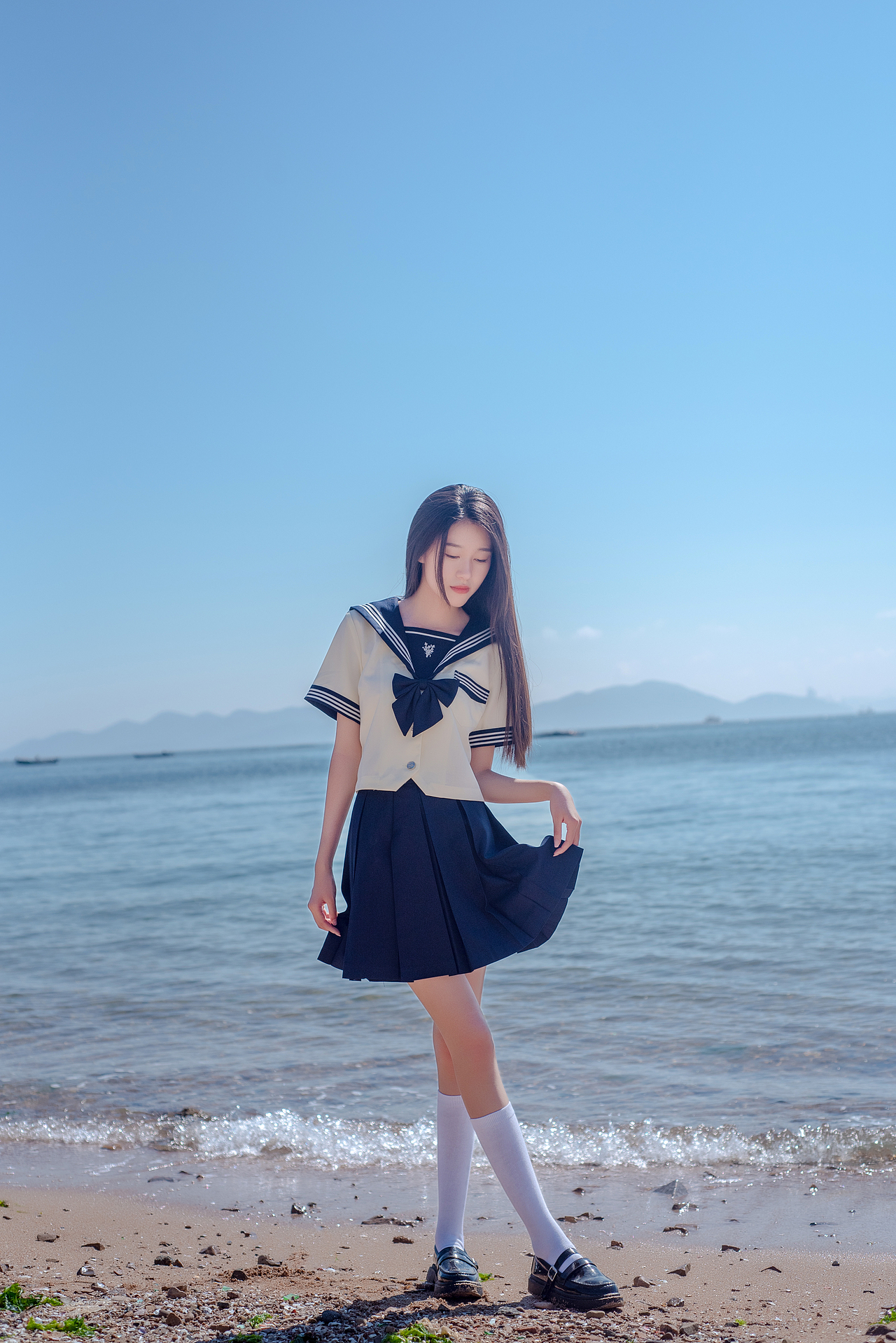 日系Jk水手服（圖ZMzEwNDk5MTYw） - 人像攝影 - 站酷設(shè)計(jì)師青島攝影師野子原創(chuàng)素材 - 站酷ZCOOL