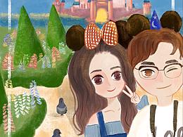 婚礼插画