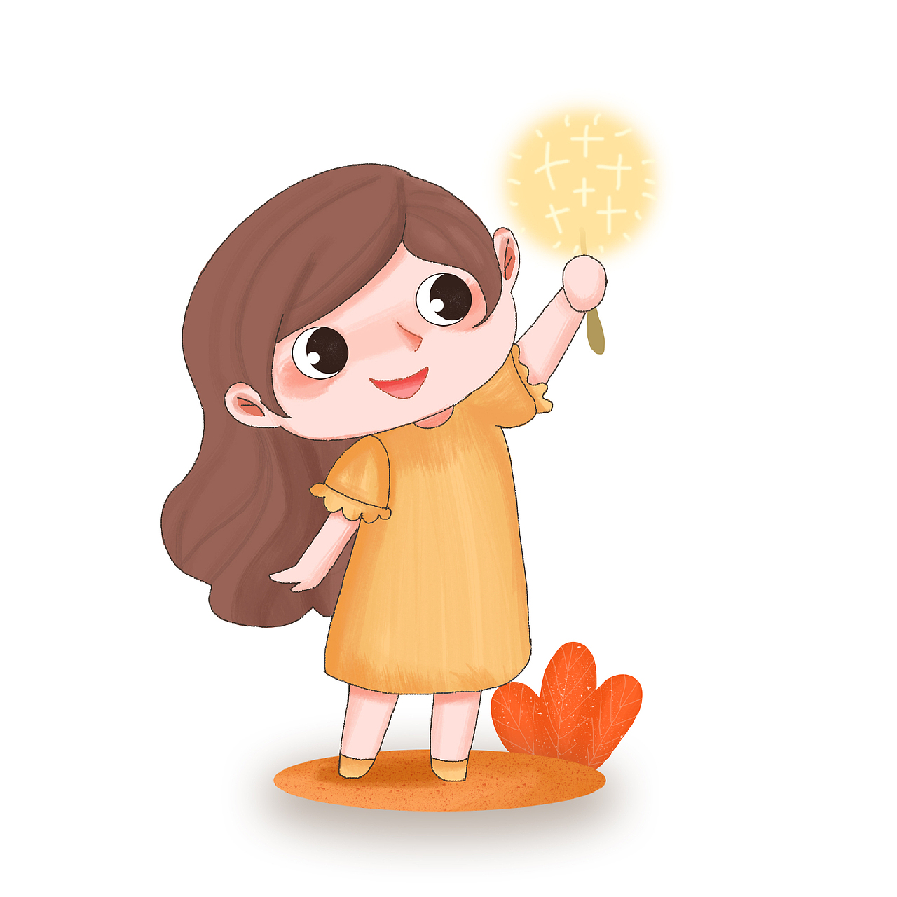 简单插画临摹|平面|图案|快乐的橙子汁_临摹作品-站酷(zcool)