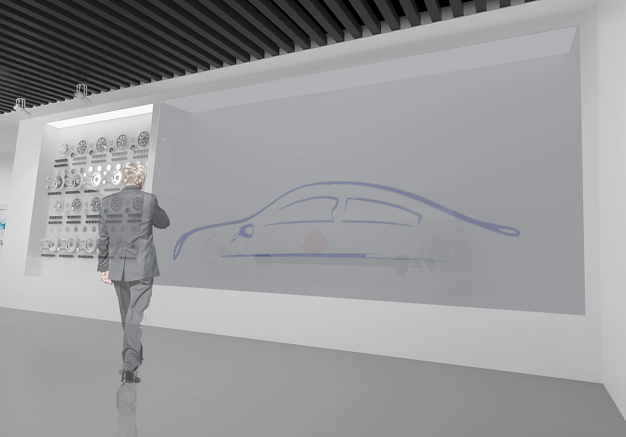 汽车离合器展厅设计案例