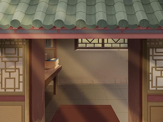  青砖、绿瓦、屋檐下