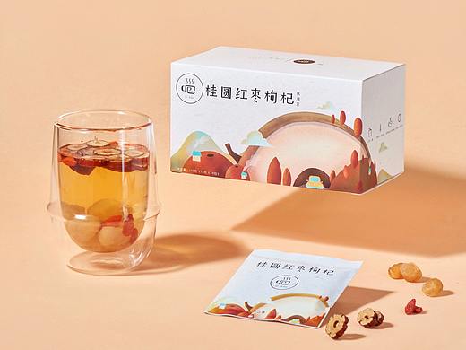一包桂圆红枣枸杞包装设计