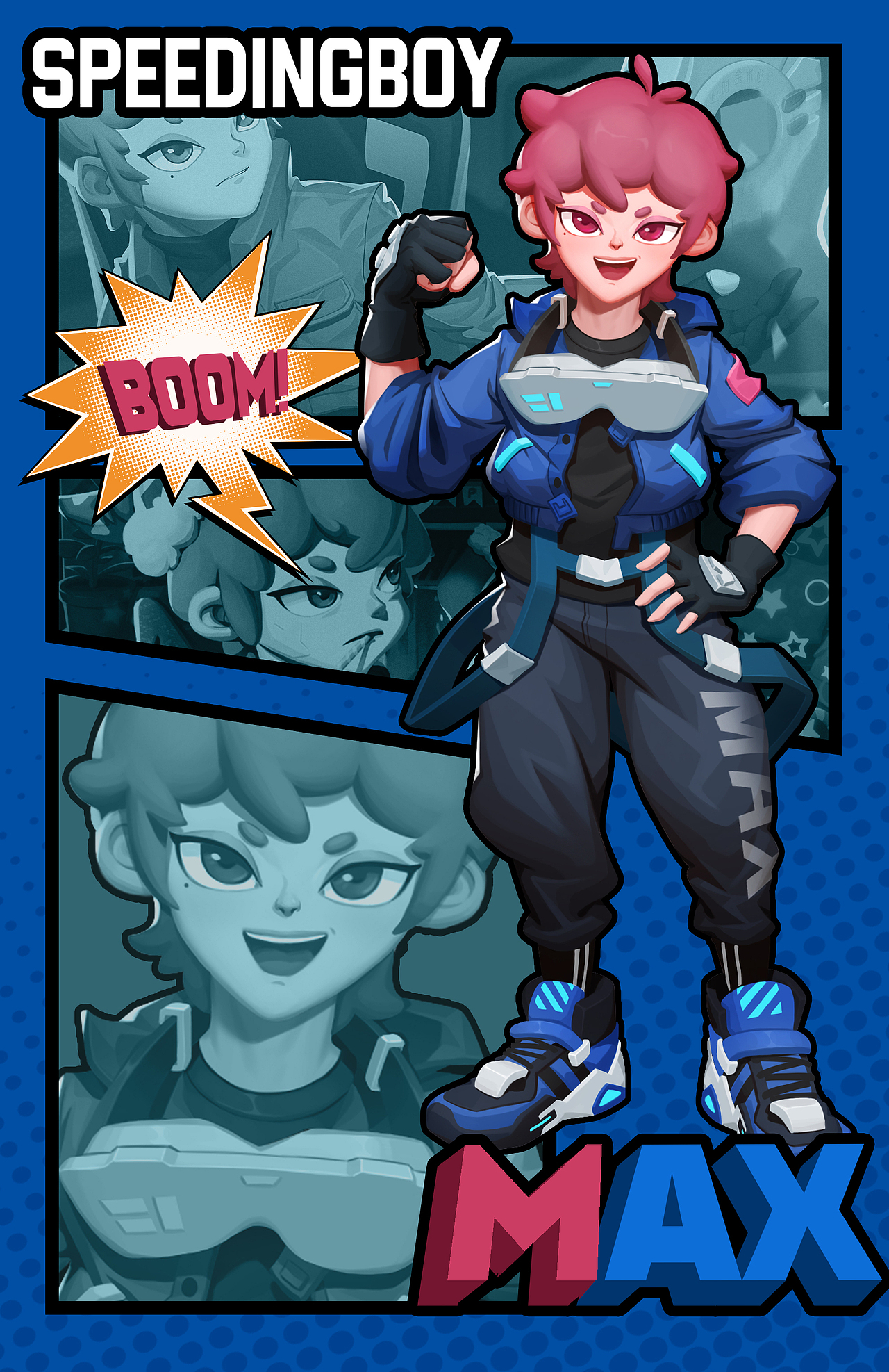 《Speeding Boy》IP设计（图ZMjgyNDgxMTk2） - 商业插画 - 站酷设计师林烁Leo原创素材 - 站酷ZCOOL