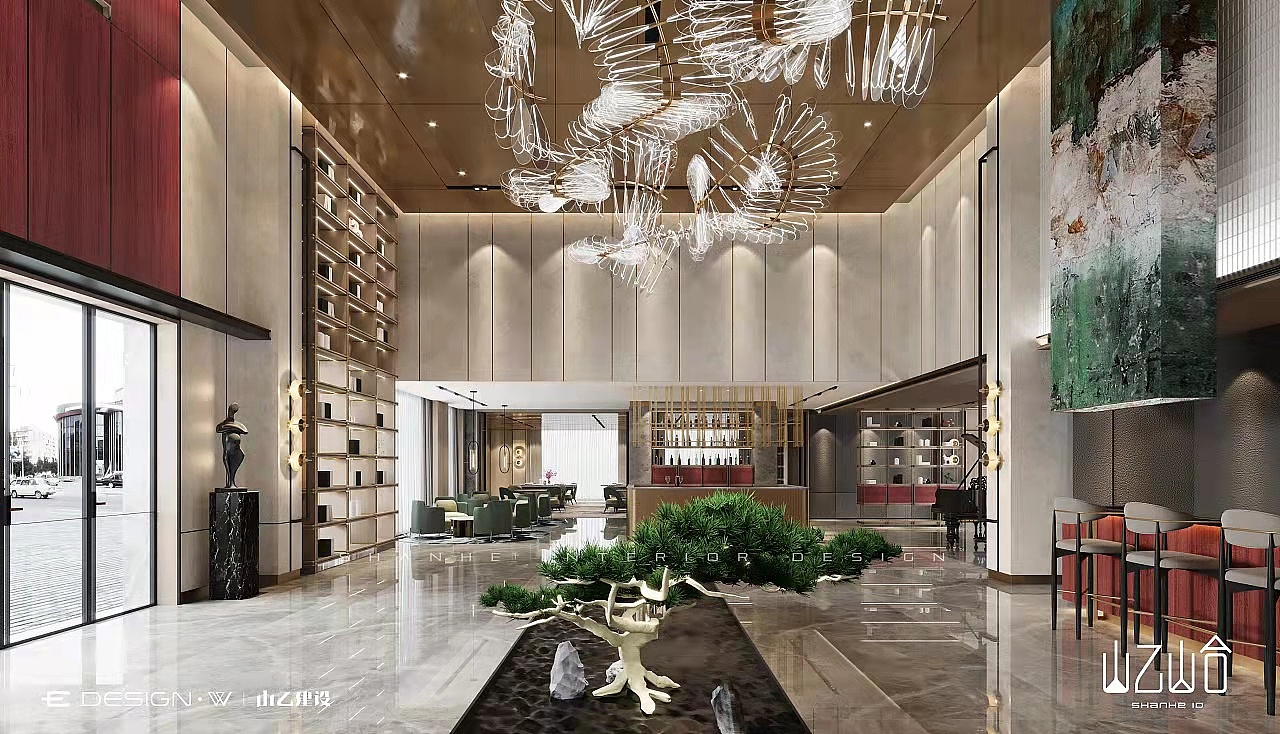 山乙商业空间设计|售楼部（图ZMjkyMDg4MTQ4） - 商业空间设计 - 站酷设计师山乙建设商业空间原创素材 - 站酷ZCOOL