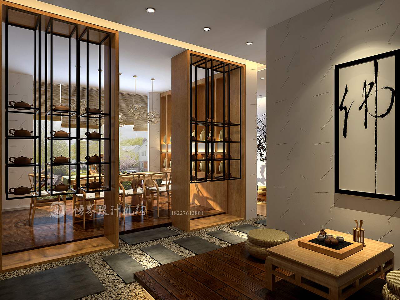 禅茶空间设计,禅意空间设计,茶楼设计,国学空间设计