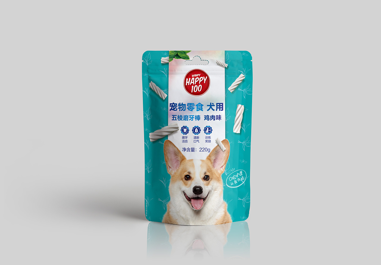 宠物零食洁齿骨包装设计|平面|包装|上官豆芽儿 - 原创作品 - 站酷 (z