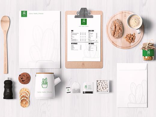 仙人掌主题餐厅品牌设计（个人主页-ZMjg2Mzg0ODg=） - 品牌 - 站酷设计师Kuchi爱乱画原创素材 - 站酷ZCOOL