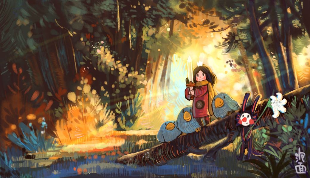 元素装饰风格插画