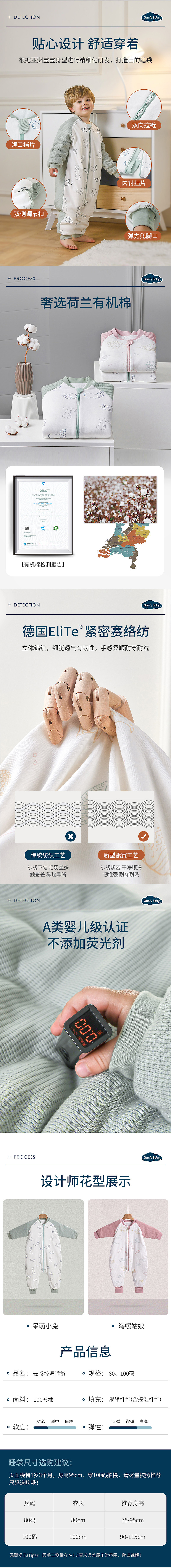 婴童睡袋详情页
