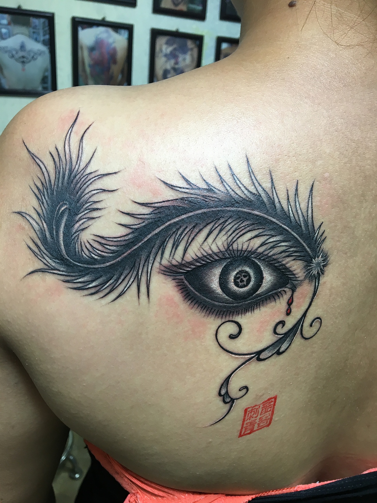 吴江刺青胸甲纹身图案吴江酷客纹身怎么样