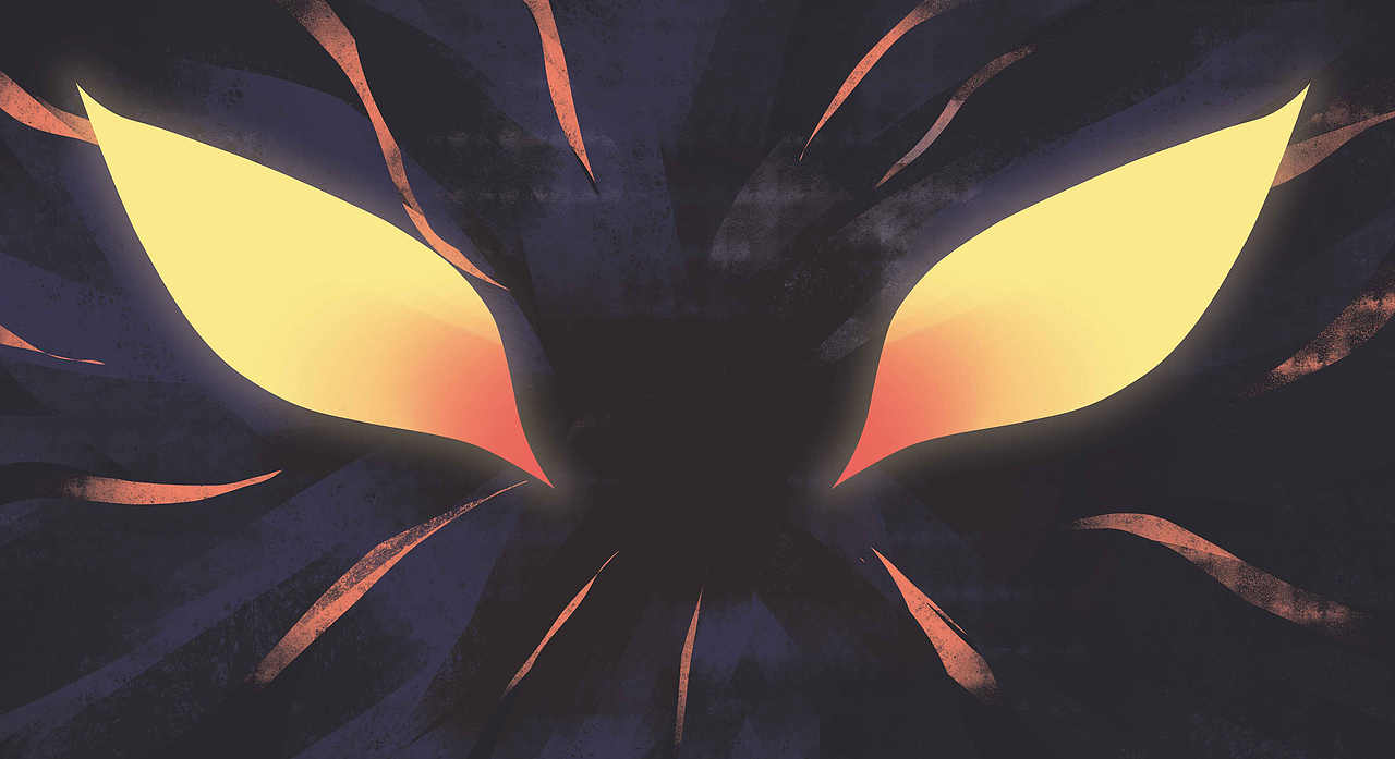 《精灵夜雨》插画（图ZMjAwNzQ5ODEy） - 绘本 - 站酷设计师菊子juzi原创素材 - 站酷ZCOOL