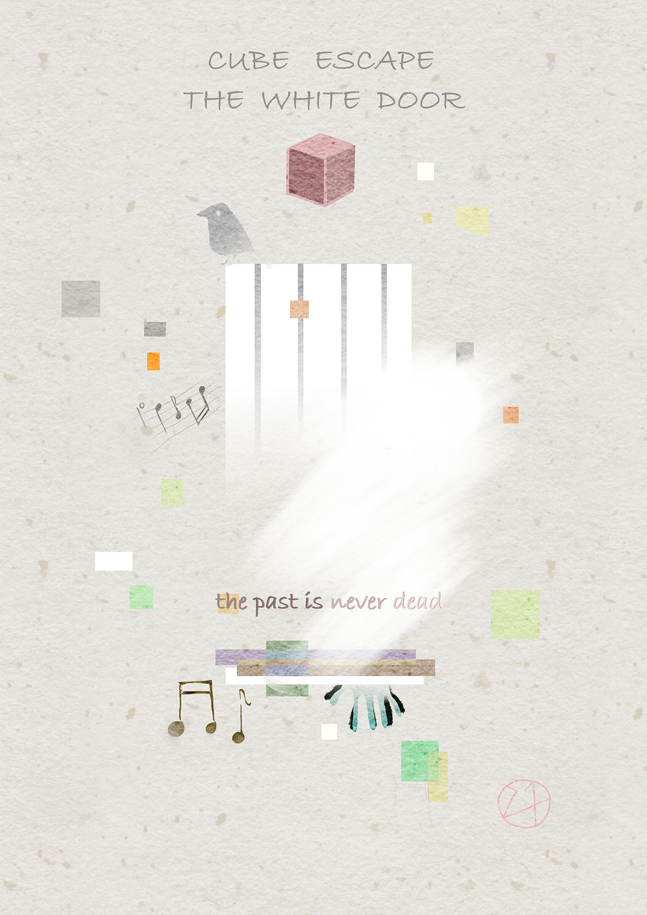 给锈湖方块逃脱系列画海报一